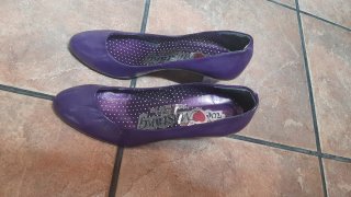 Zapatos de tacón morados talla 39