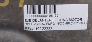EJE DELANTERO / CUNA MOTOR OPEL VIVARO FURGÓN/COMBI (07.2006 =>) Furgón 2.7t  L1H1