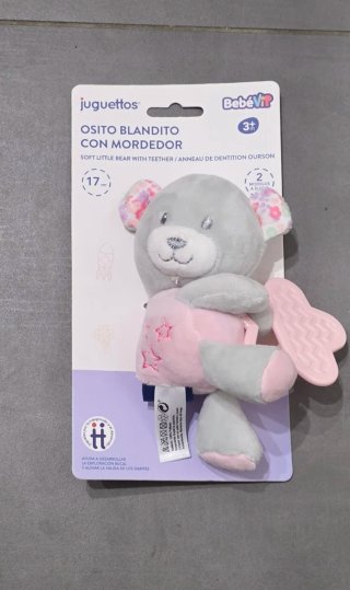 Osito blandito con mordedor Juguettos