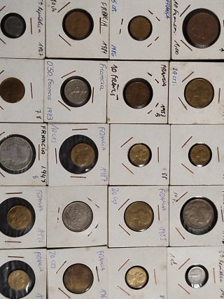 Colección monedas francesas