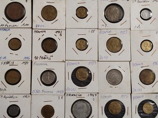 Colección monedas francesas