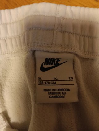 Pantalón Corto Cargo Nike Blanco Talla 158-170cm