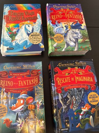 Lote libros Geronimo Stilton reindo de la fantasia