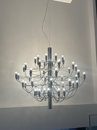 Lámpara Flos chandelier 50 luces años 80, ORIGINAL