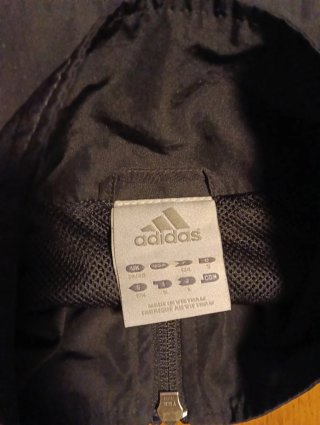Chaqueta Cortavientos Adidas Negra Vintage