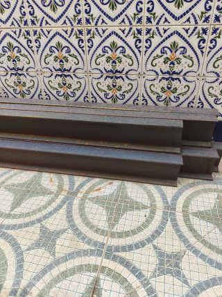 Vigas de hierro 10cm x 2m