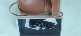 Gafas Celine Elegantes Negras y Plateadas