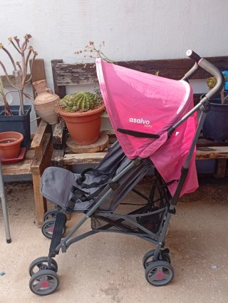 Silla de paseo Asalvo rosa