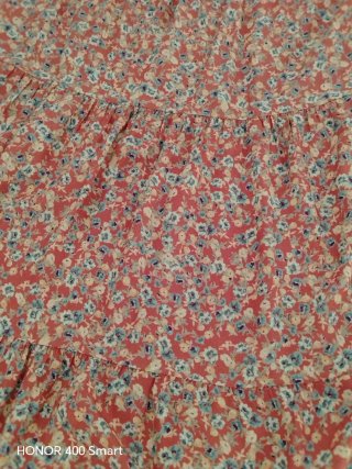Falda larga volantes floral