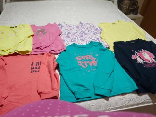 7 jerseys niña talla 9-10