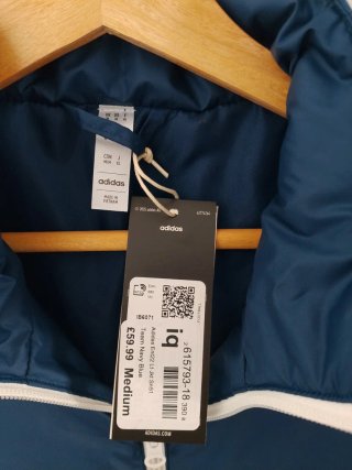 Abrigo Adidas Azul Talla M Nuevo
