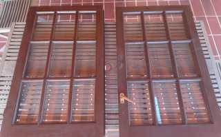 Regalo ventanas de madera con marco