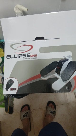 Pedal Elíptico Blanco y Negro