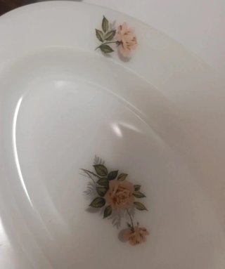 Fuente ovalada Arcopal "Pink Rose"