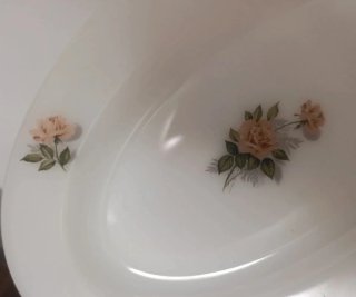 Fuente ovalada Arcopal "Pink Rose"