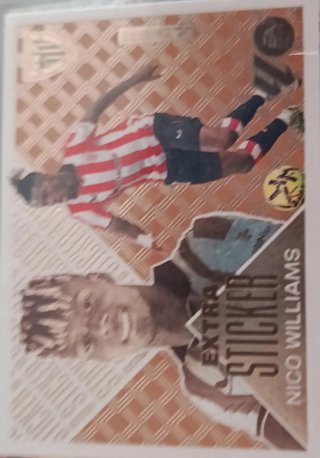 Cromo Extra Bronce Nico Williams Liga Este