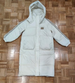 Abrigo largo estilo coreano blanco