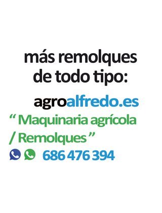 Remolque cisterna / cuba agua 2.200L.
