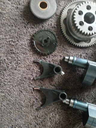 Despiece Caja de cambios KTM EXC SXF piezas motor