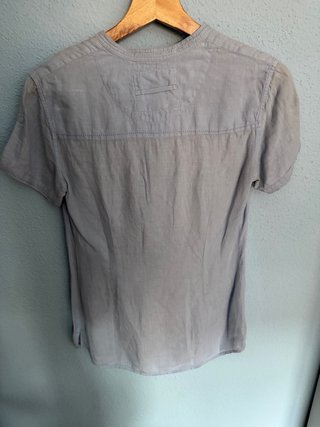 Camisa Massimo Dutti azul mujer