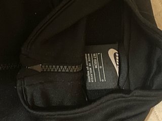 Sudadera Nike Negra Cremallera