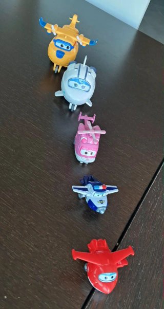Set 5 Giocattoli Aerei Super Wings