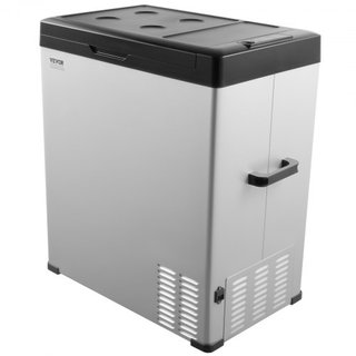 Refrigerador de Coche, Refrigerador de Coche de 12 Voltios, Congelador Portátil de Zona Única de 70 L, Rango Ajustable de -4℉ a 68℉, Enfriador de Compresor de 12/24V CC y 100-240V CA para Exterior...