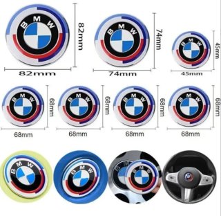 Lote 7 logos BMW 50 Aniversario tapabuje rueda
