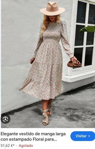 Vestido largo estampado floral + REGALO
