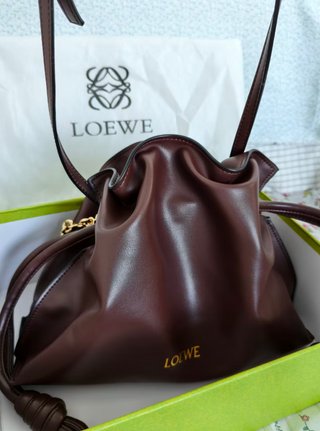 LOEWE Flamenco bolso cuero marrón