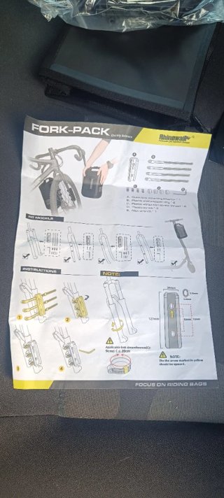 Bolsa para horquilla de bicicleta Rhinowalk