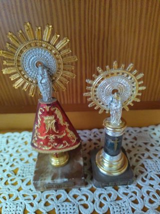 2 Figuras Virgen del Pilar