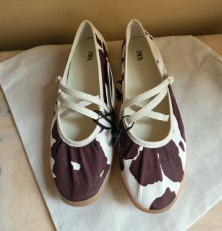 Bailarinas Zara estampado vaca