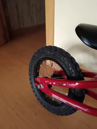 Bicicleta de equilibrio 12" Monster Roja