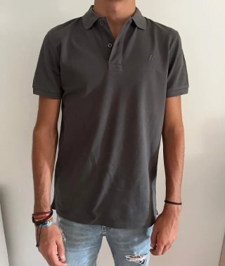 Polo caballero gris