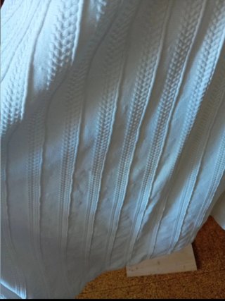 Vestido Zara Blanco  punto elástico Talla S
