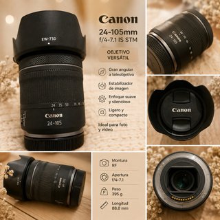 Objetivo Canon 24-105mm f/4-7.1 IS STM