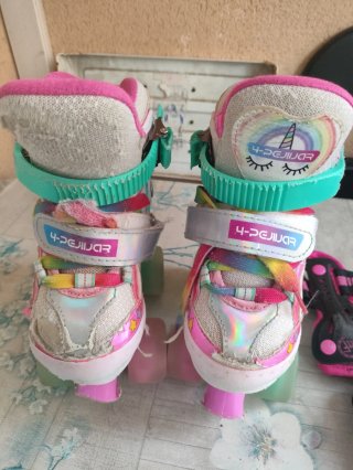Patines 4 Ruedas Infantiles + Protecciones