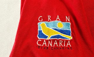Polo vintage Hanes Gran Canaria '98 Futbolín t L