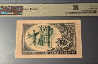10 Pesetas 1937 Banco de Vizcaya