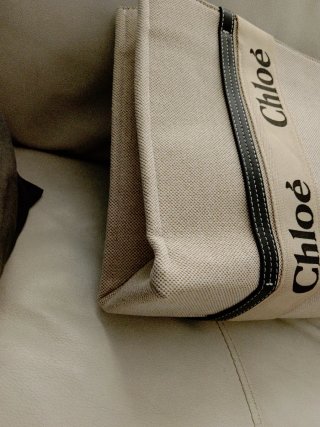 Bolso de tela beige Chloe