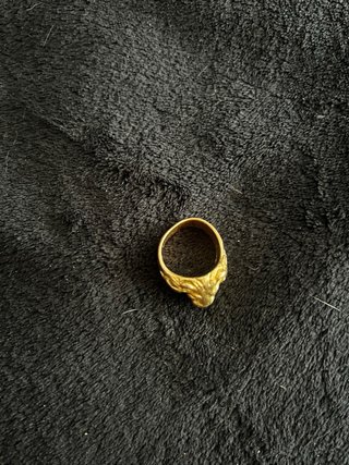 Anillo Oro 18k 23g Cabeza León