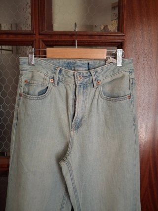 Pantaloni donna jeans vita alta