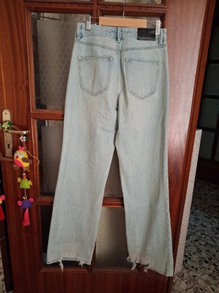 Pantaloni donna jeans vita alta