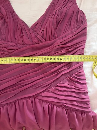 Vestido fiesta/cóctel morado/frambuesa Veneno e