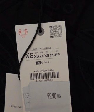 Vestido lencero Zara Collection Negro