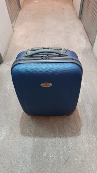 Maleta de cabina John Travel azul