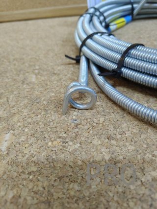 Espiral limpiadora de desagües con broca de recup.
