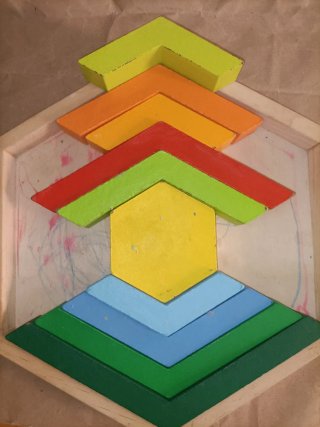 Juego Pentágono de madera