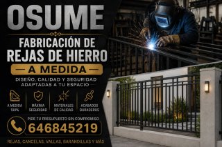 Rejas de hierro a medida: tubo y macizo